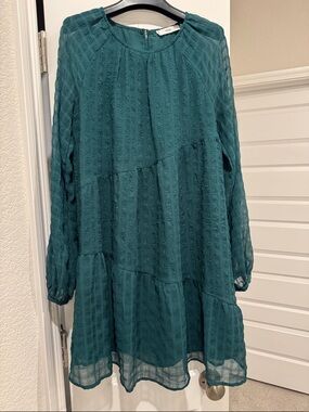 Mango Long Sleeve Dress